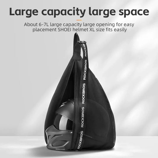 Motorcycle Helmet Backpack Large Capacity Travel Bags Reflective - motorcycle - accessories - iron - horse - accessories
