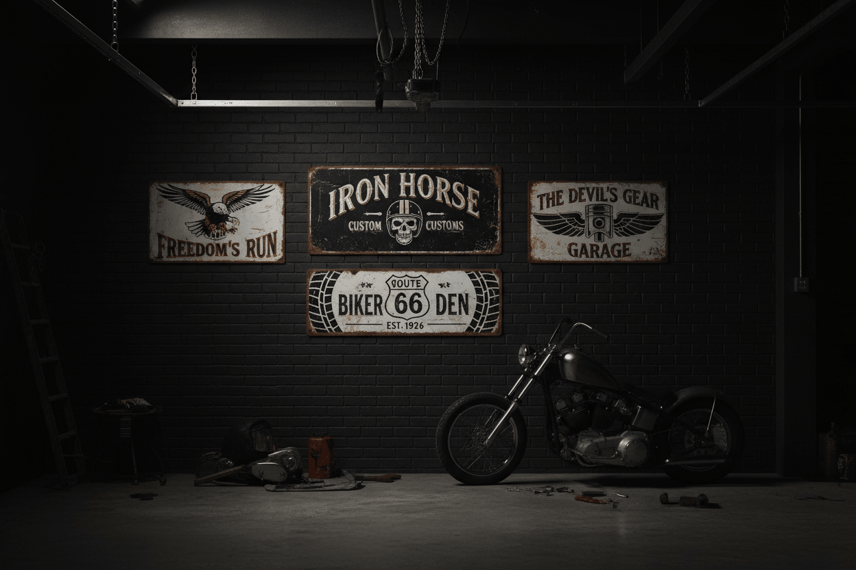 Garage Signs - Iron Horse Accessories