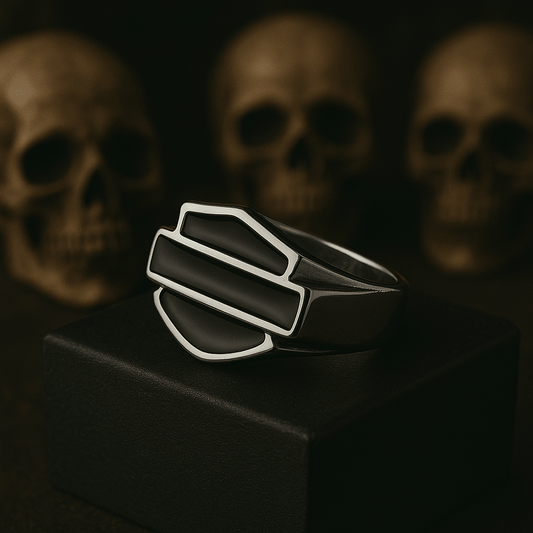 Iron Shield Ring - motorcycle - accessories - iron - horse - accessories