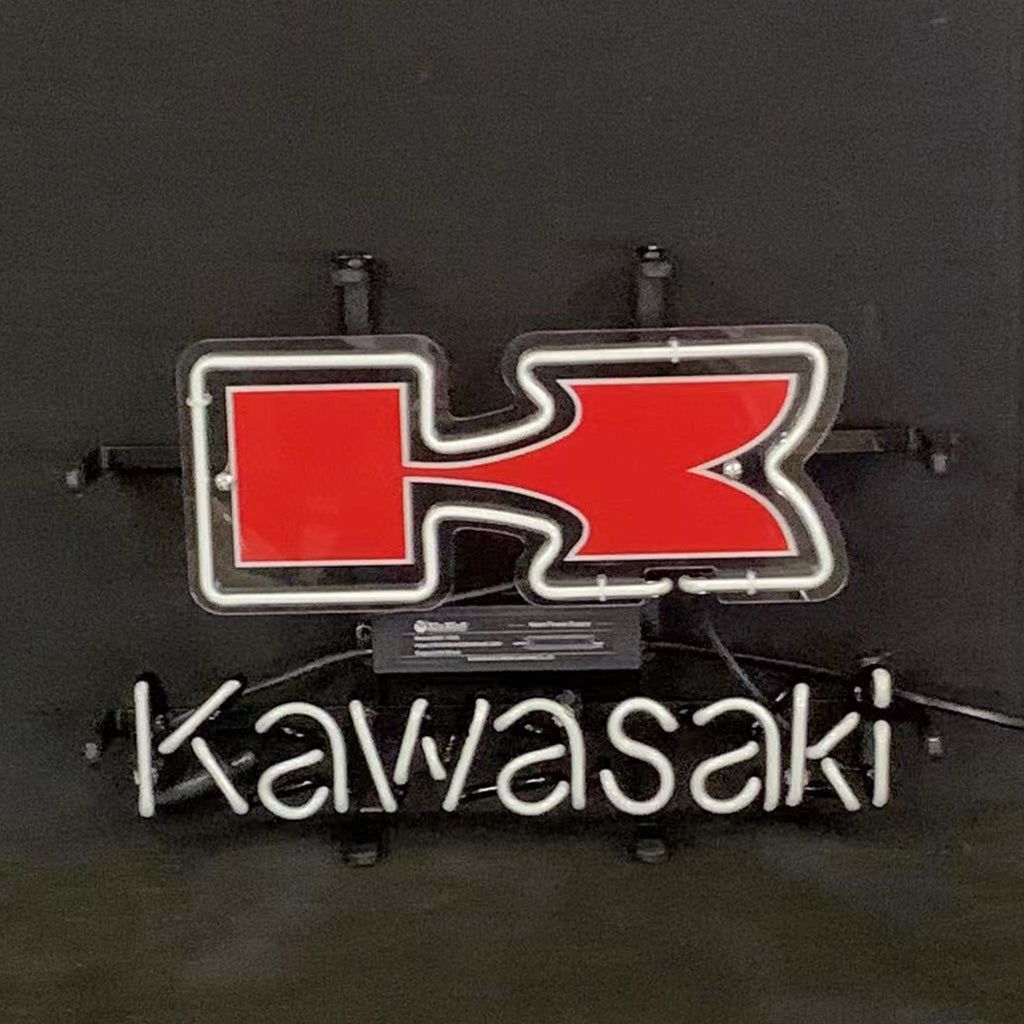 Kawasaki Beer Neon Signs Light - motorcycle - accessories - iron - horse - accessories