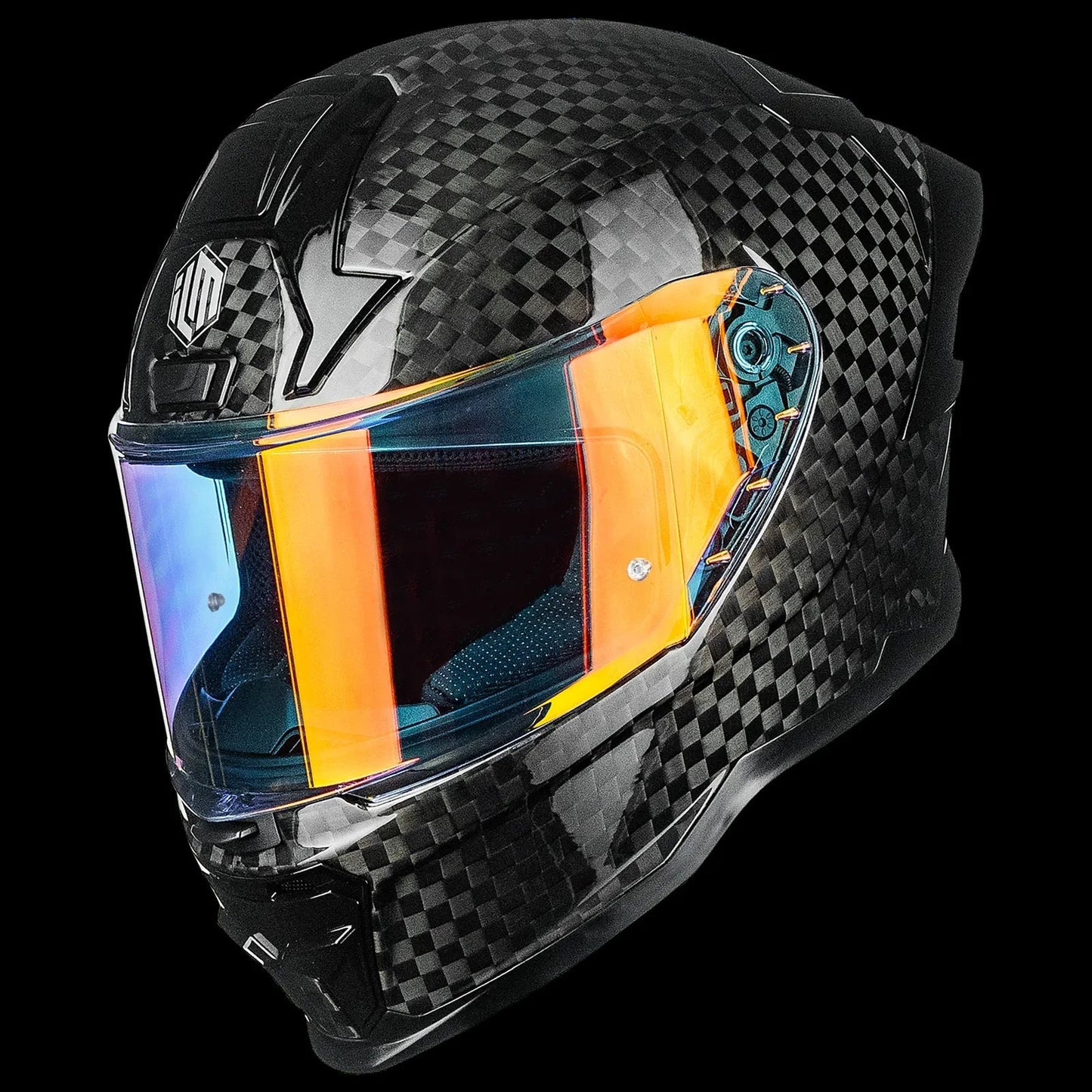 ILM Carbon Fiber Motorcycle Helmets Full Face Racing Helmet Model MF577P - motorcycle - accessories - iron - horse - accessories