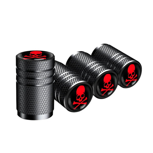 4PCS Skull Valve Stem Caps - motorcycle - accessories - iron - horse - accessories