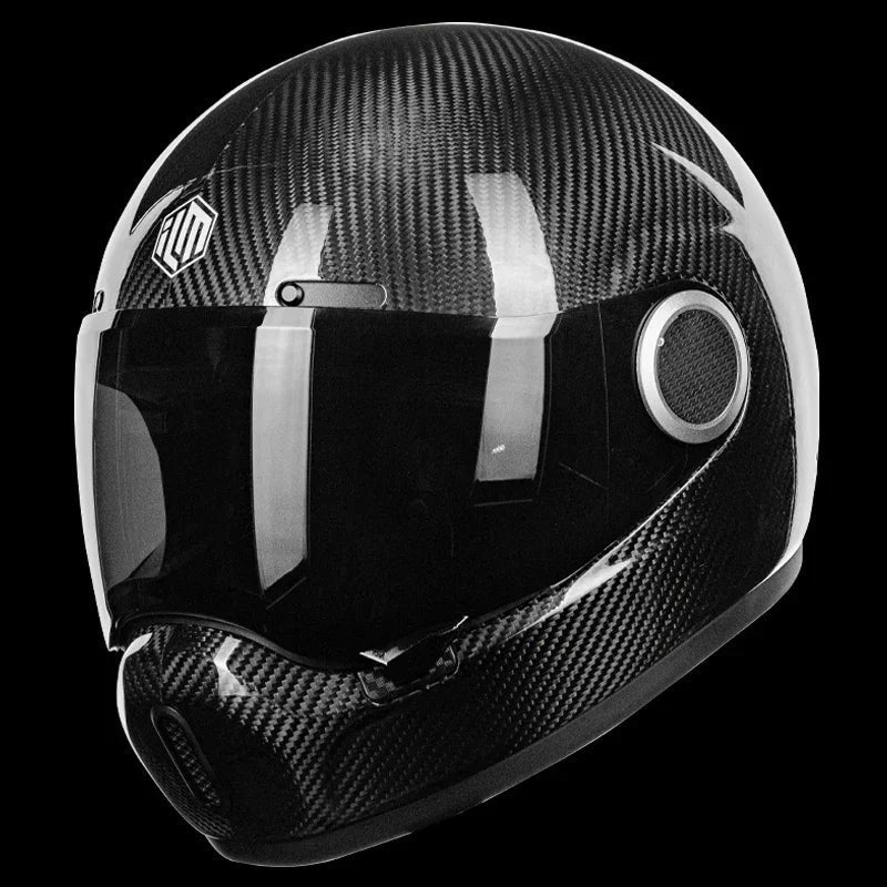 ILM Carbon Fiber Lightweight Motorcycle Helmets Full Face Retro Helmet Model F611 - motorcycle - accessories - iron - horse - accessories