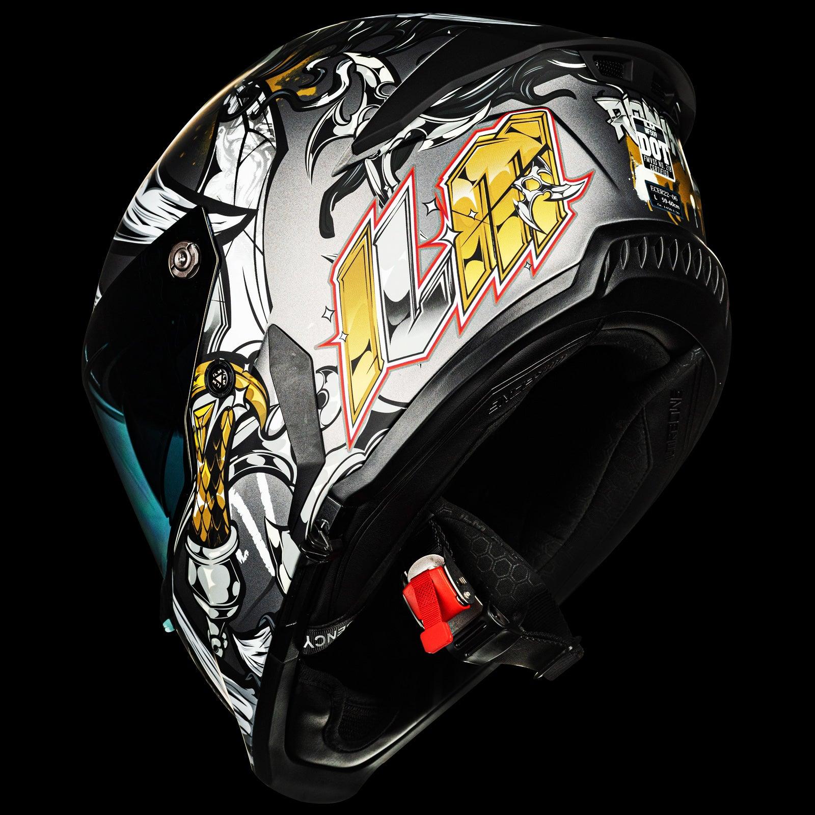 ILM Full Face Motorcycle Helmets Racing Helmet Model MF509 - motorcycle - accessories - iron - horse - accessories