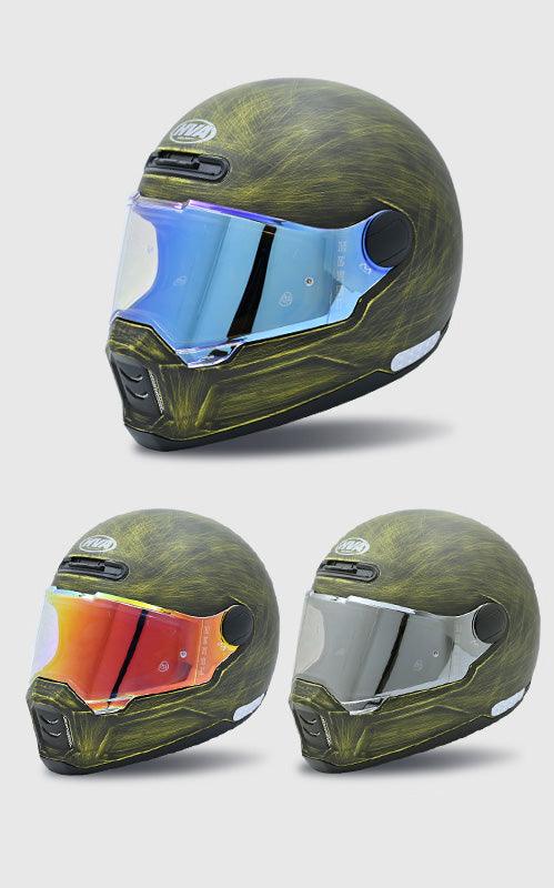 HVA™ Retro Full - Face Motorcycle Helmet - motorcycle - accessories - iron - horse - accessories