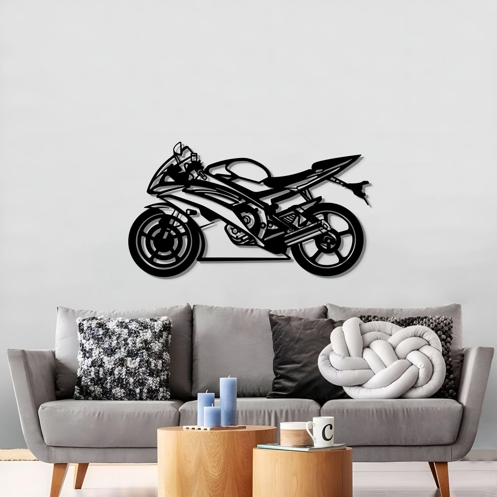 2014 R6 Metal Motorcycle Wall Art - MT0509 - motorcycle - accessories - iron - horse - accessories