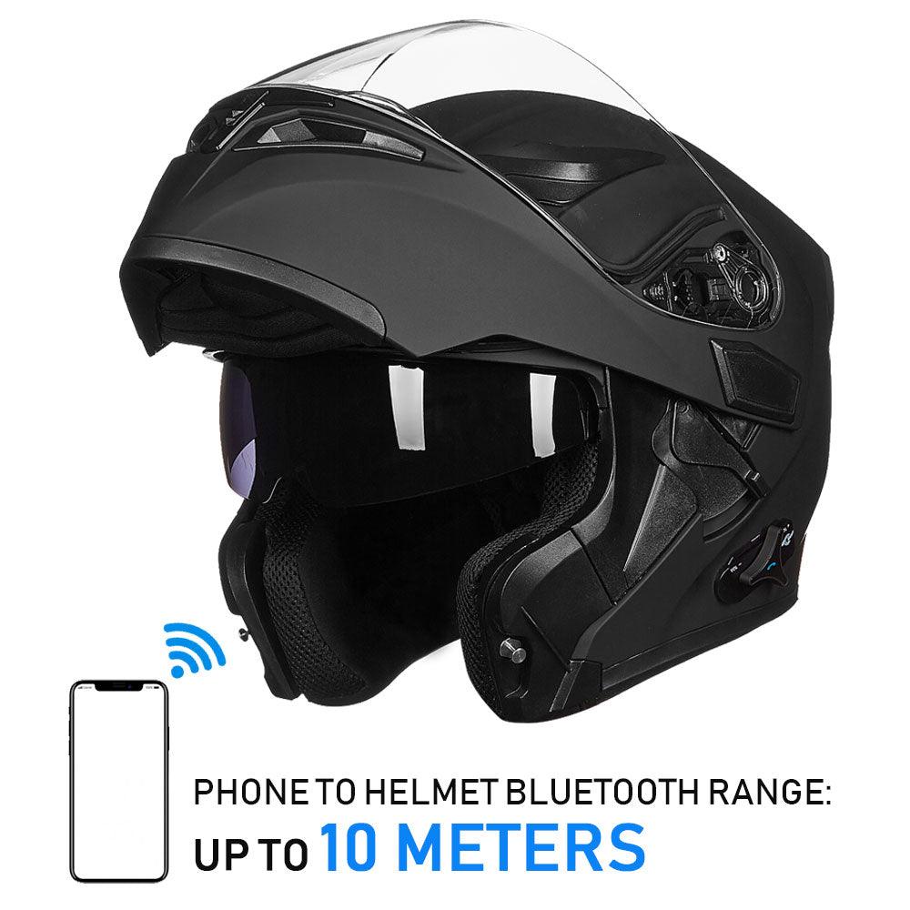 ILM Modular Flip up Full Face Bluetooth Motorcycle Helmet Model 902BT - motorcycle - accessories - iron - horse - accessories
