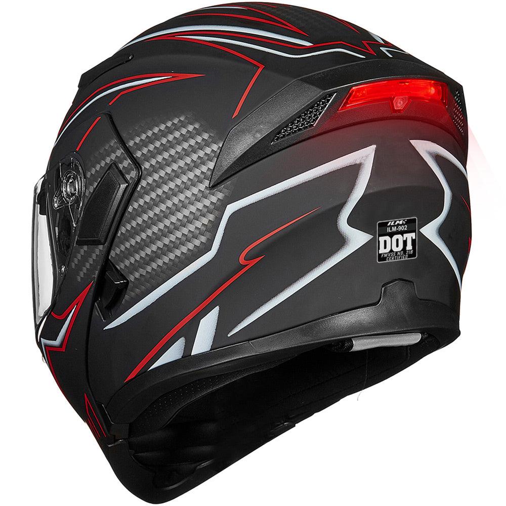 ILM Motorcycle Modular Full Face Helmet Model 902LED - motorcycle - accessories - iron - horse - accessories
