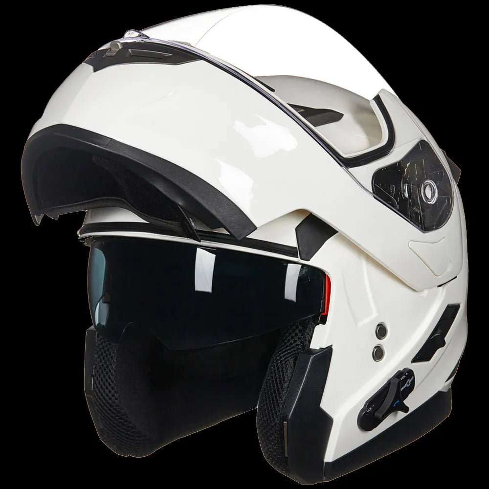 ILM Bluetooth Integrated Modular Flip up Full Face Motorcycle Helmet Model 953PRO - motorcycle - accessories - iron - horse - accessories