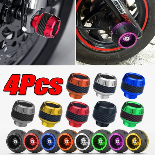 4PCS Motorcycle Crash Protectors Front Fork Slider Cups - motorcycle - accessories - iron - horse - accessories