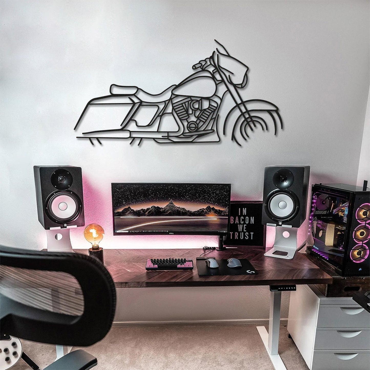 Harley Davidson Street Glide Metal Motorcycle Wall Art - MT1094 - motorcycle - accessories - iron - horse - accessories