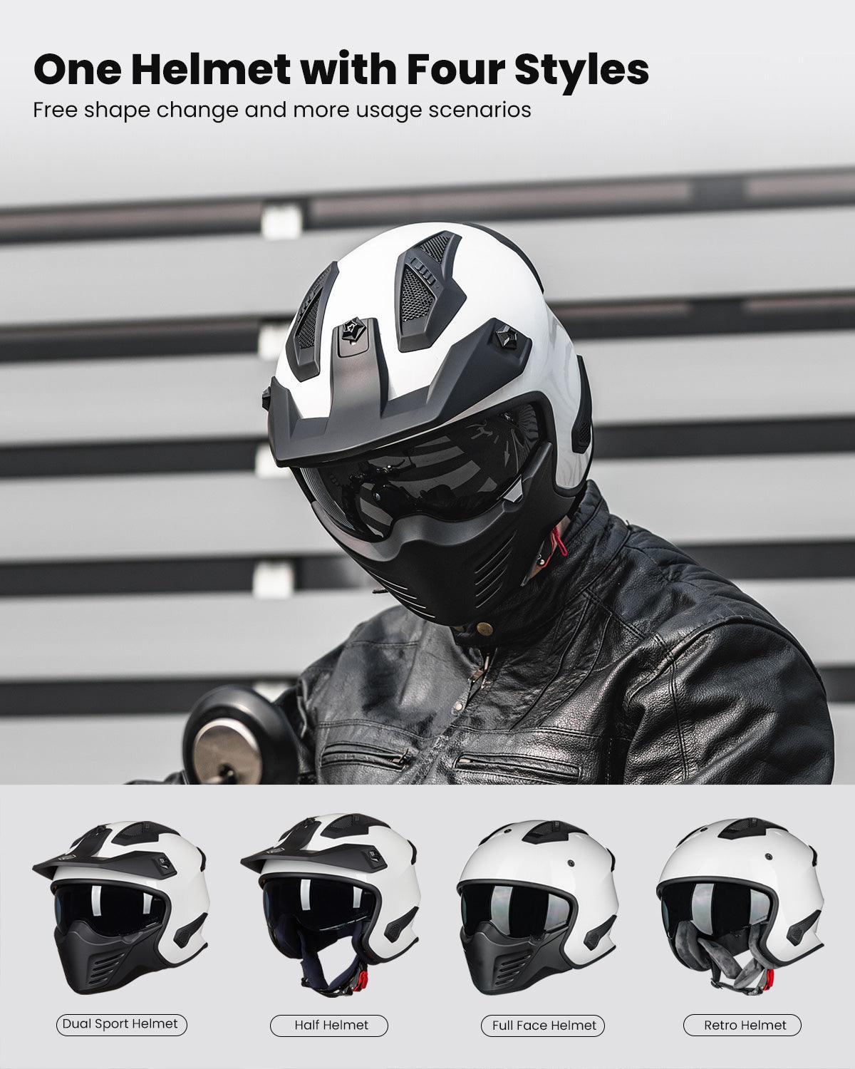 ILM Open Face Motorcycle 3/4 Half Helmet Model 726X - motorcycle - accessories - iron - horse - accessories