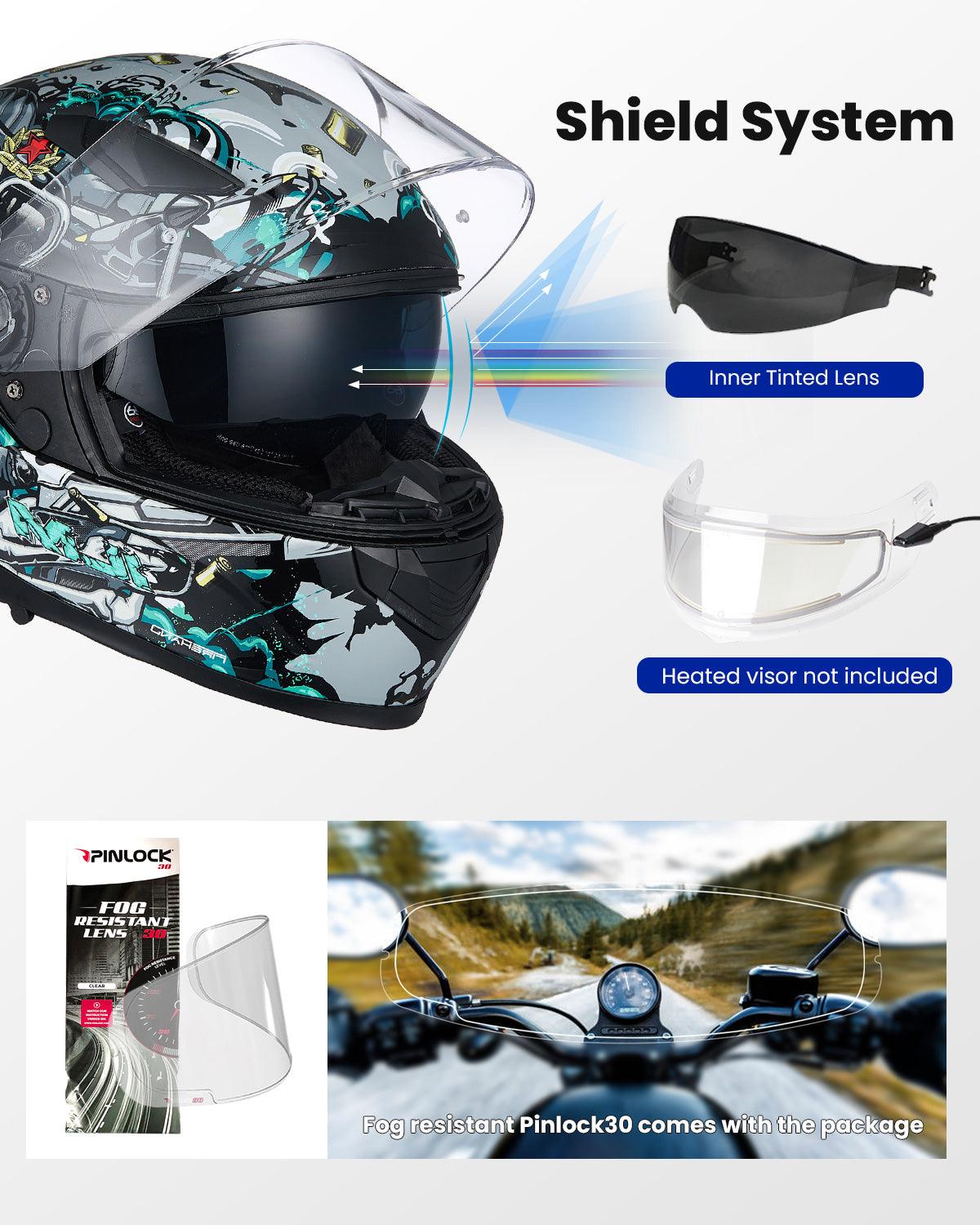 ILM Full Face MIPS Motorcycle Helmet Model 129M - motorcycle - accessories - iron - horse - accessories