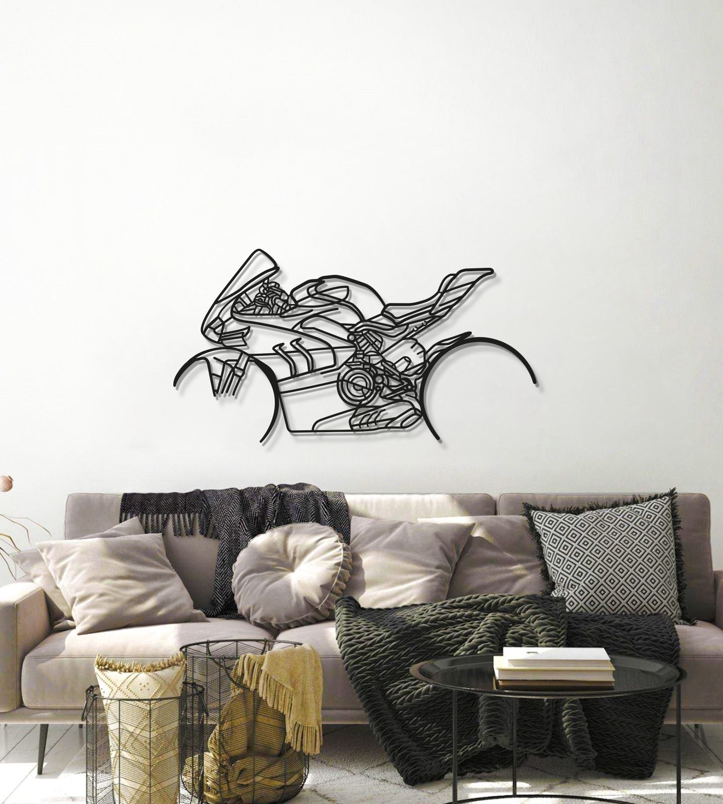V4SP Metal Motorcycle Wall Art - MT1105 - motorcycle - accessories - iron - horse - accessories
