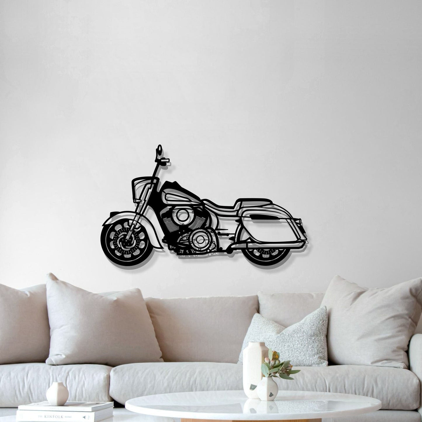 2022 Indian Springfield Dark Horse Metal Motorcycle Wall Art - MT0791 - motorcycle - accessories - iron - horse - accessories