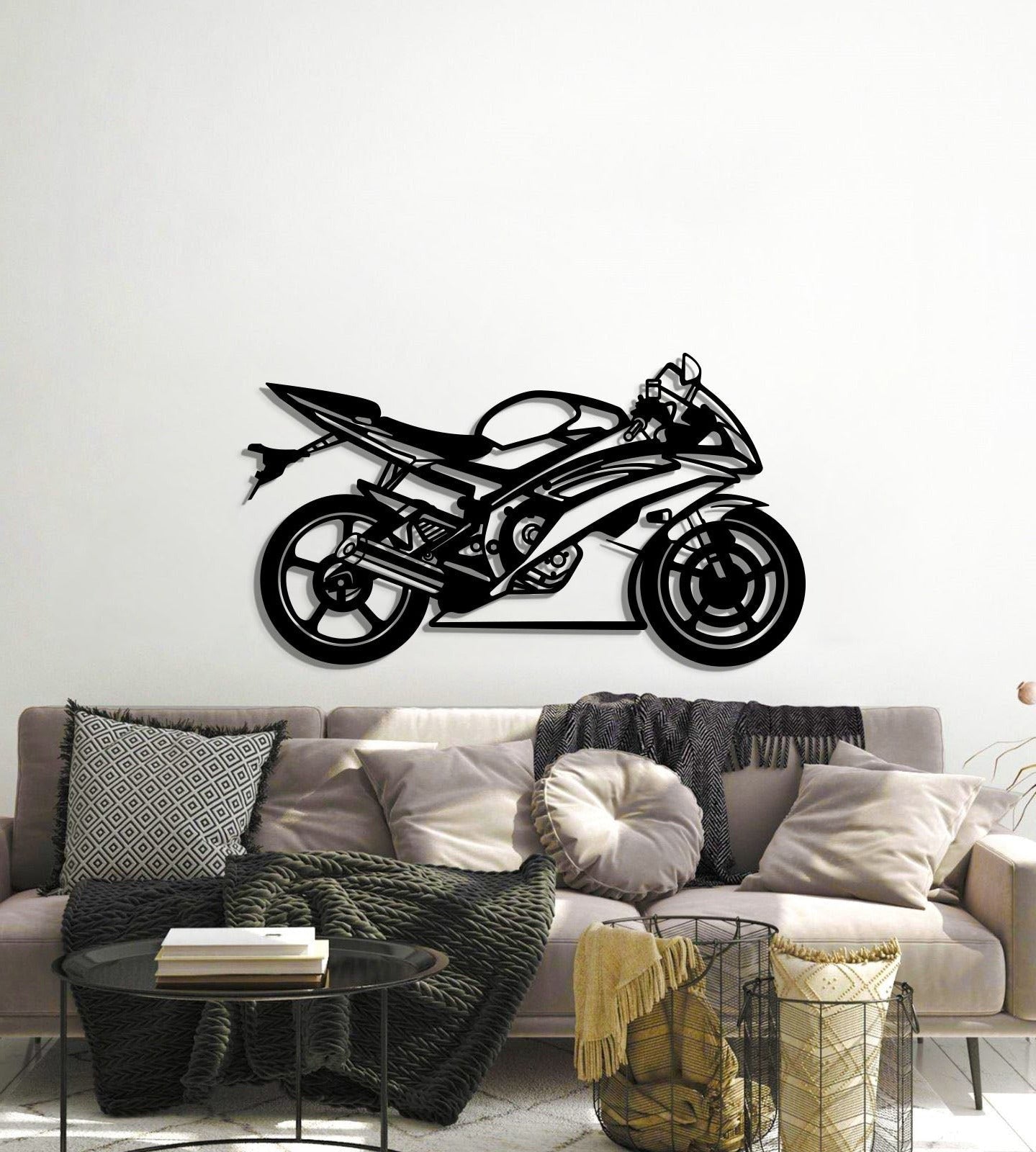 2014 R6 Metal Motorcycle Wall Art - MT0509 - motorcycle - accessories - iron - horse - accessories