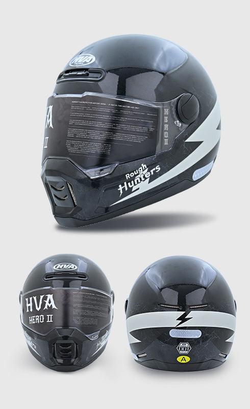 HVA™ Retro Full - Face Motorcycle Helmet - motorcycle - accessories - iron - horse - accessories