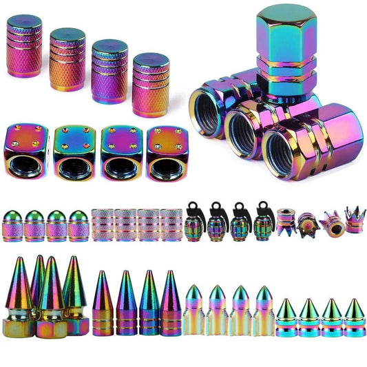 4PCS Colorful Valve Stem Caps - motorcycle - accessories - iron - horse - accessories