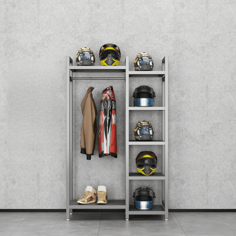HSQ™ Motorcycle Gear Storage/Display Rack - motorcycle - accessories - iron - horse - accessories