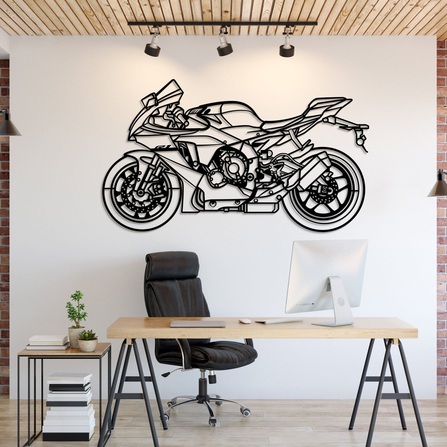 2024 YZF - R1 Metal Motorcycle Wall Art - MT1424 - motorcycle - accessories - iron - horse - accessories
