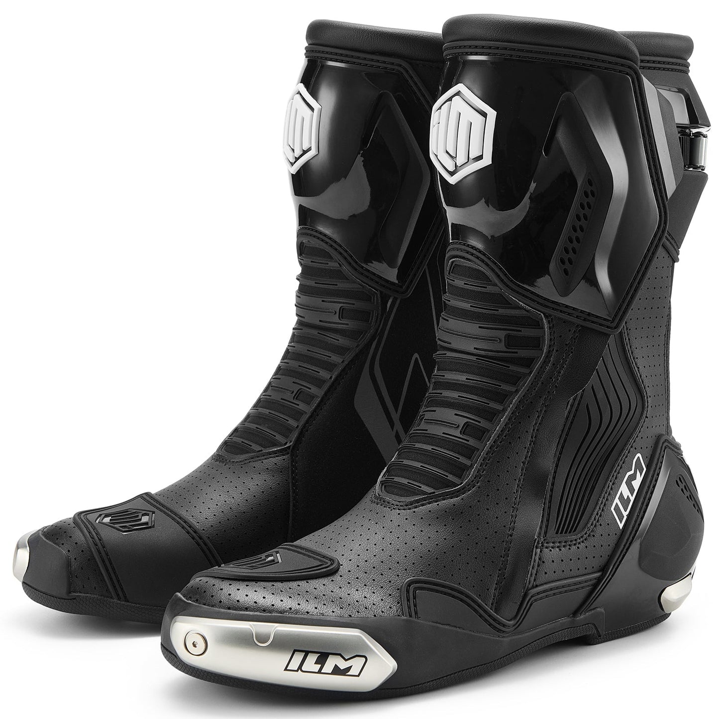 ILM Motorcycle Racing Boots Enhanced Ventilation Anti Slip Street Riding Sport Footwear CE Protective Gear Model BRC1 - motorcycle - accessories - iron - horse - accessories