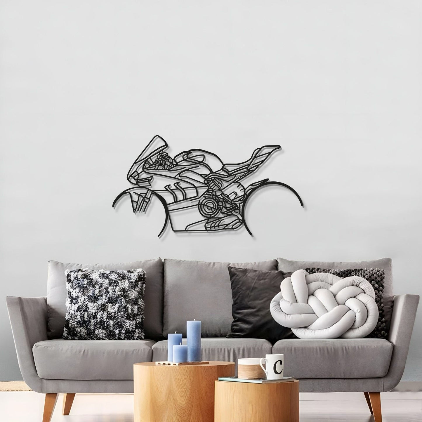 V4SP Metal Motorcycle Wall Art - MT1105 - motorcycle - accessories - iron - horse - accessories