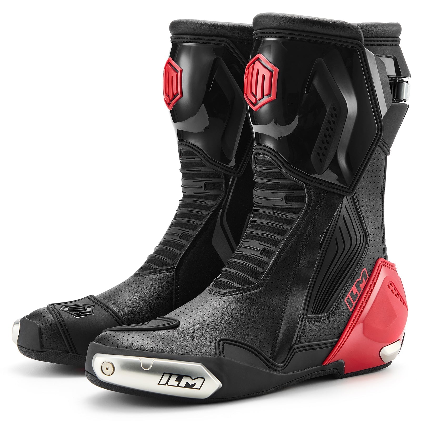 ILM Motorcycle Racing Boots Enhanced Ventilation Anti Slip Street Riding Sport Footwear CE Protective Gear Model BRC1 - motorcycle - accessories - iron - horse - accessories