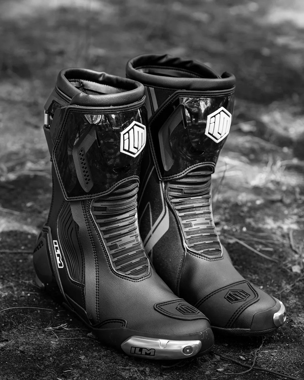 ILM Motorcycle Racing Boots Enhanced Ventilation Anti Slip Street Riding Sport Footwear CE Protective Gear Model BRC1 - motorcycle - accessories - iron - horse - accessories
