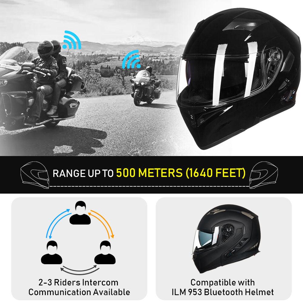 ILM Modular Flip up Full Face Bluetooth Motorcycle Helmet Model 902BT - motorcycle - accessories - iron - horse - accessories