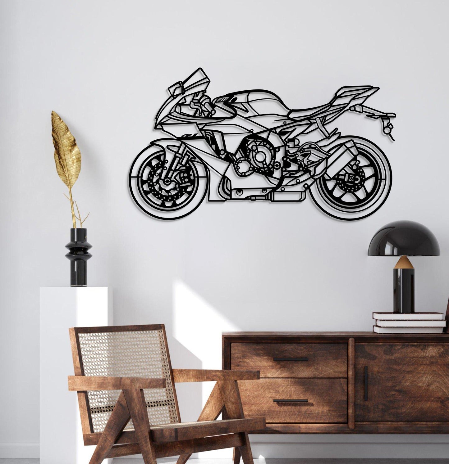 2024 YZF - R1 Metal Motorcycle Wall Art - MT1424 - motorcycle - accessories - iron - horse - accessories