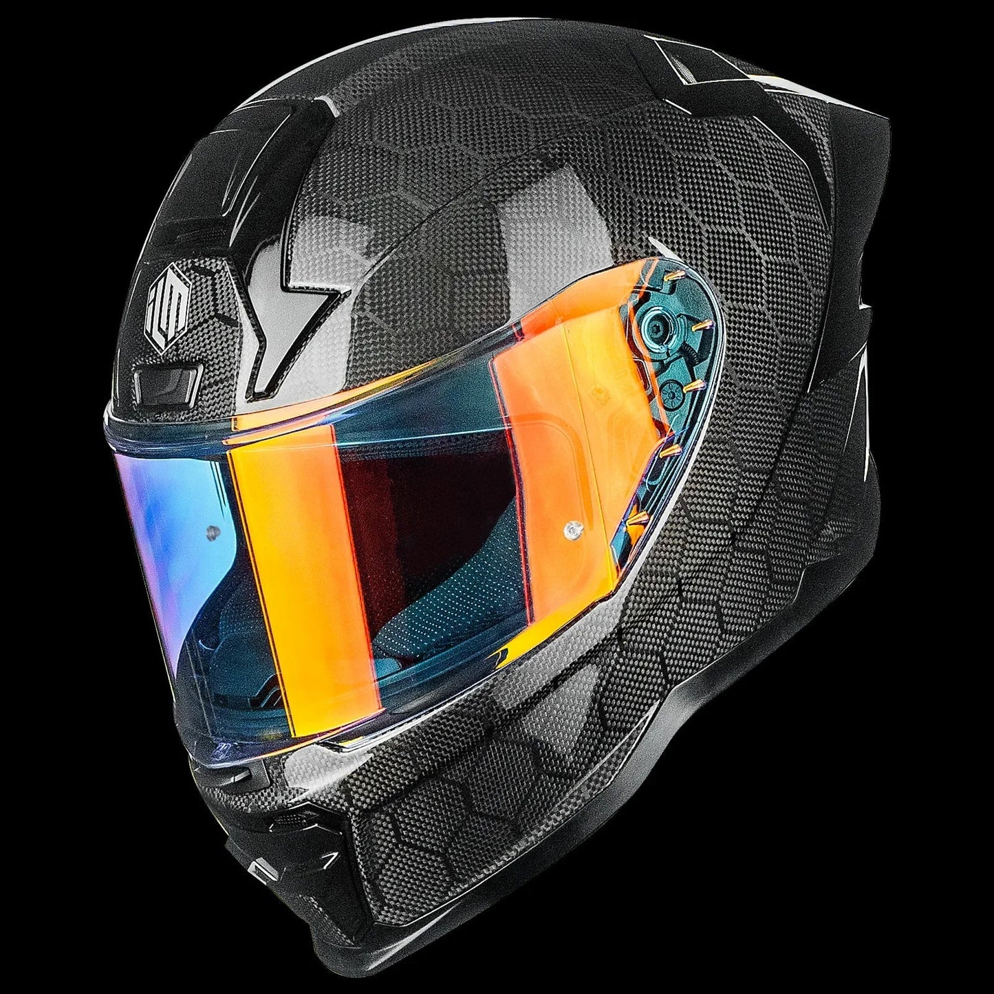 ILM Carbon Fiber Motorcycle Helmets Full Face Racing Helmet Model MF577P - motorcycle - accessories - iron - horse - accessories