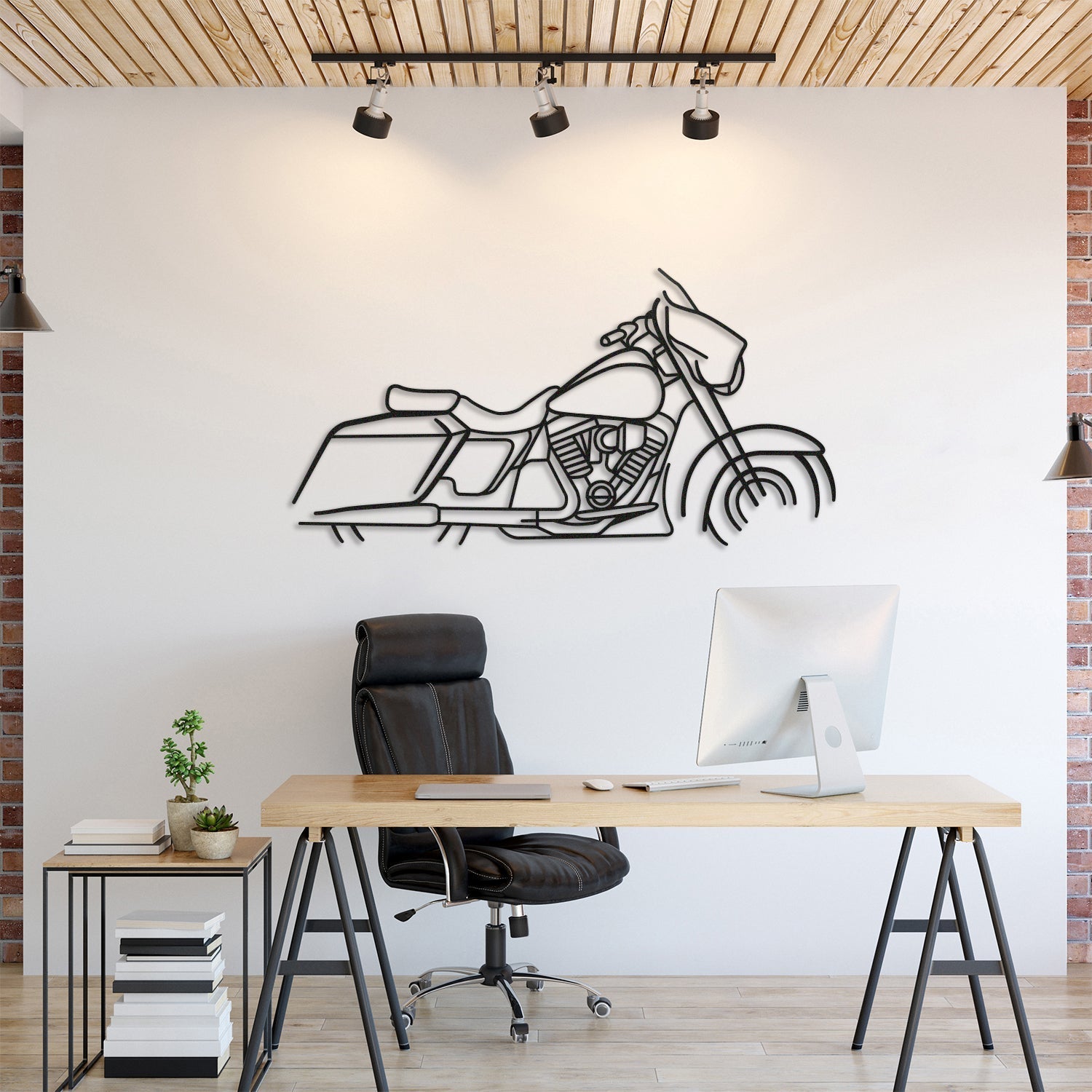 Harley Davidson Street Glide Metal Motorcycle Wall Art - MT1094 - motorcycle - accessories - iron - horse - accessories