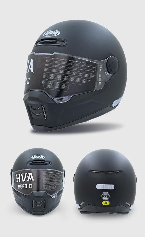 HVA™ Retro Full - Face Motorcycle Helmet - motorcycle - accessories - iron - horse - accessories