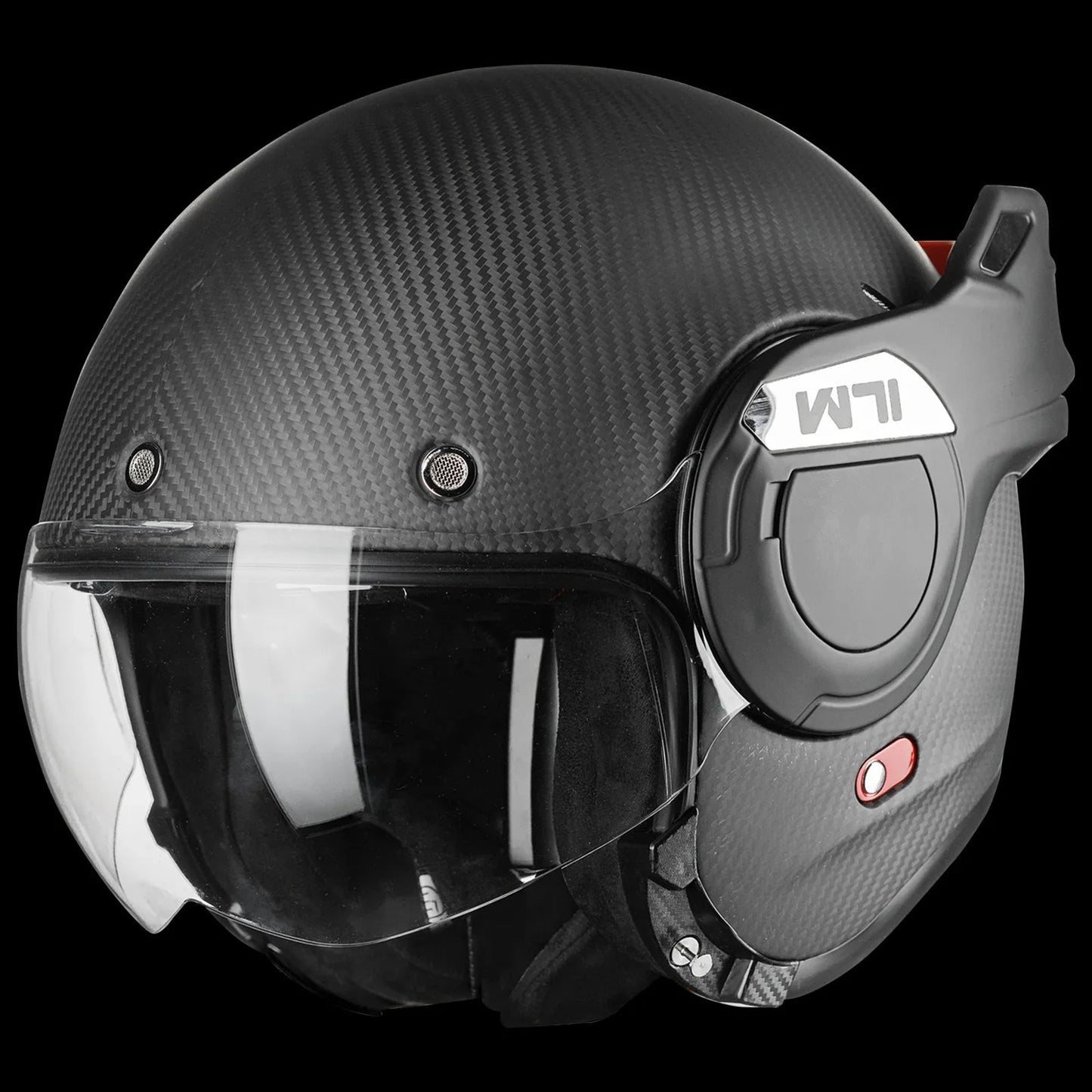 ILM Carbon Fiber Vintage Full Face Modular Motorcycle Helmet Model B707C - motorcycle - accessories - iron - horse - accessories