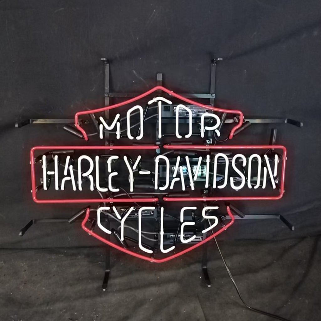 Harley Davidson Motorcycles Blue Neon Signs Light - motorcycle - accessories - iron - horse - accessories