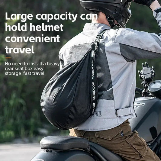 Motorcycle Helmet Backpack Large Capacity Travel Bags Reflective - motorcycle - accessories - iron - horse - accessories