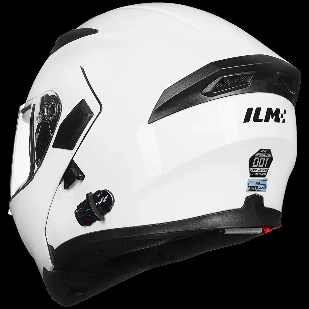 bluetooth motorcycle helmet flip up ILM Modular Flip Up Bluetooth Motorcycle Helmet