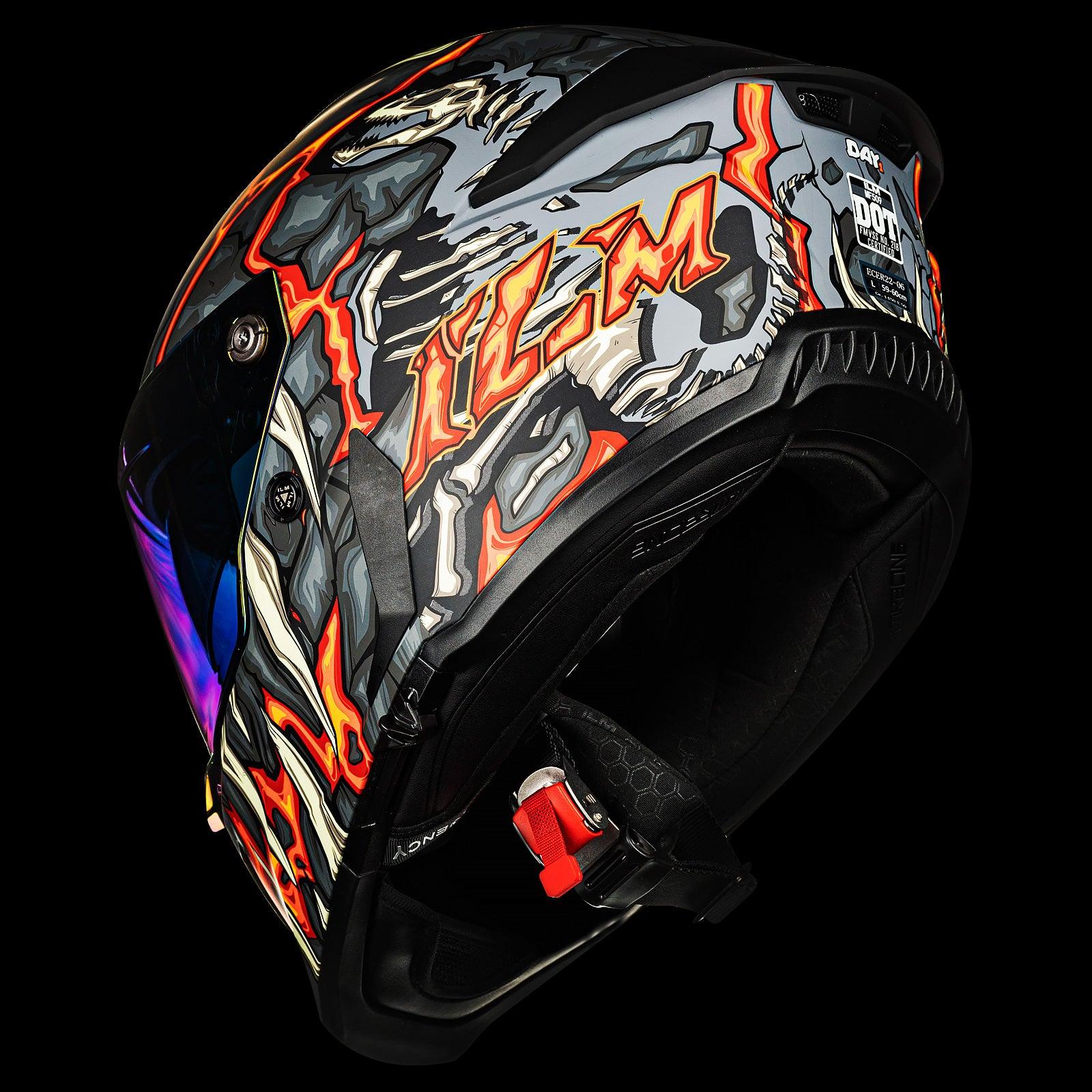 ILM Full Face Motorcycle Helmets Racing Helmet Model MF509 - motorcycle - accessories - iron - horse - accessories
