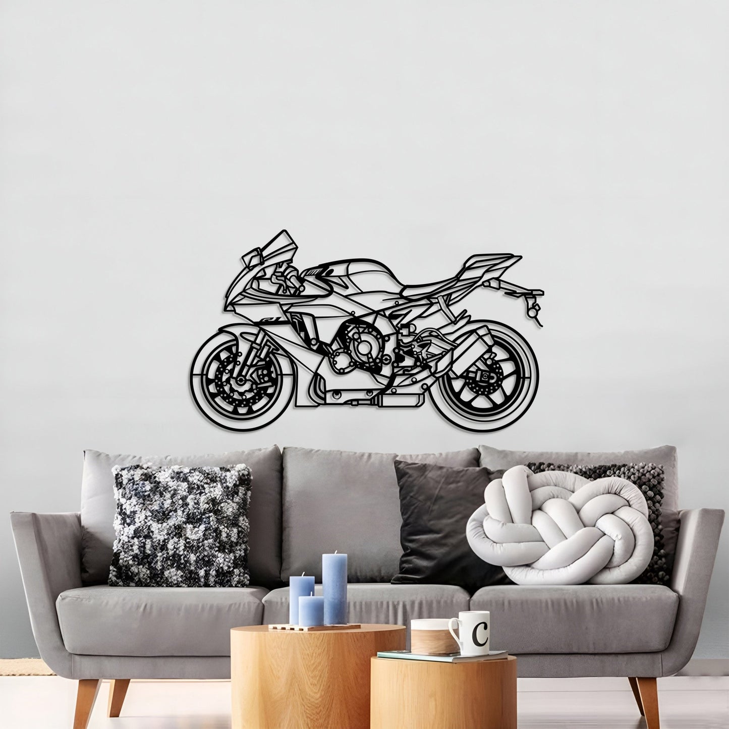 2024 YZF - R1 Metal Motorcycle Wall Art - MT1424 - motorcycle - accessories - iron - horse - accessories
