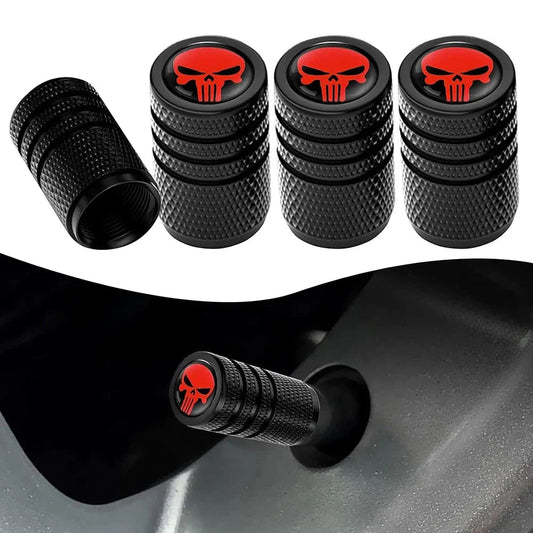 4PCS Skull Valve Stem Caps - motorcycle - accessories - iron - horse - accessories