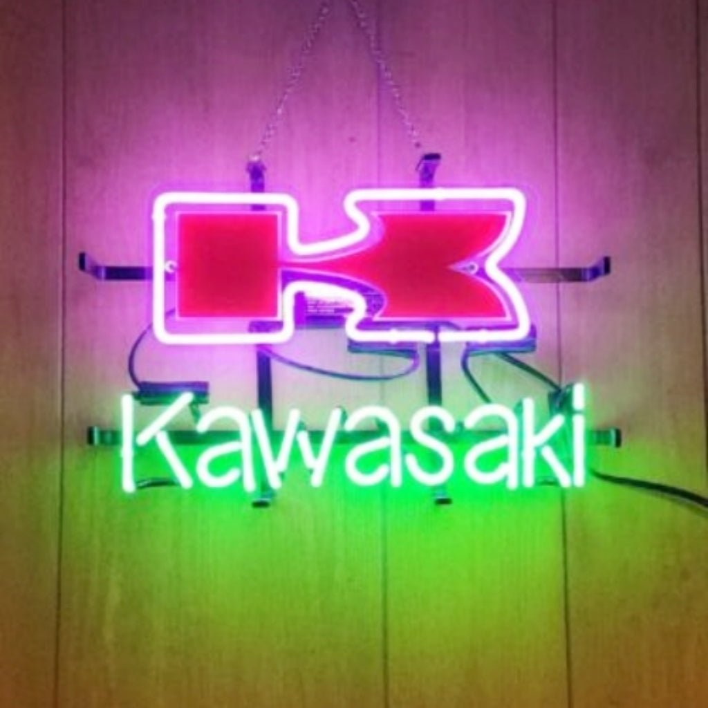 Kawasaki Beer Neon Signs Light - motorcycle - accessories - iron - horse - accessories