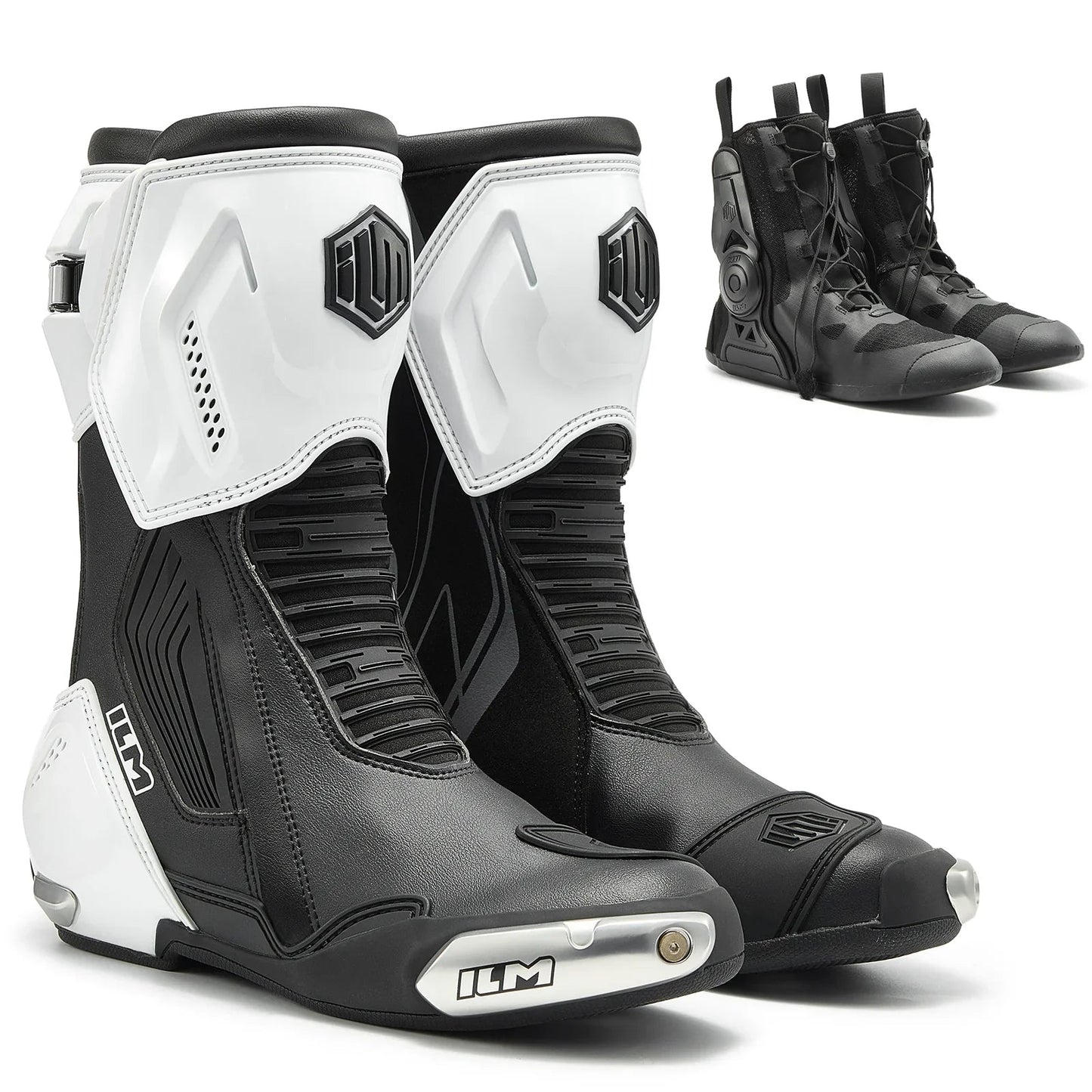 ILM Motorcycle Racing Boots Enhanced Ventilation Anti Slip Street Riding Sport Footwear CE Protective Gear Model BRC1 - motorcycle - accessories - iron - horse - accessories