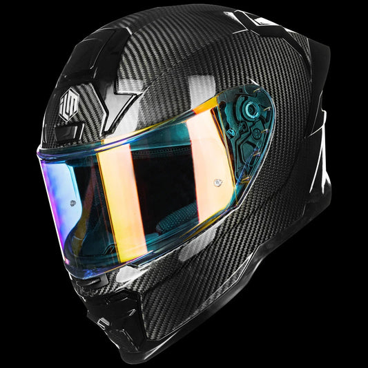 ILM Carbon Fiber Motorcycle Helmets Full Face Racing Helmet Model MF577P - motorcycle - accessories - iron - horse - accessories