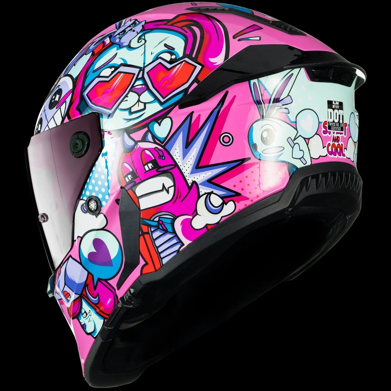 ILM Motorcycle Full Face Helmets DOT ECE Powersports Dual Visor Street Racing with Pinlock Cascos para Motos Model MF509 Pro - motorcycle - accessories - iron - horse - accessories