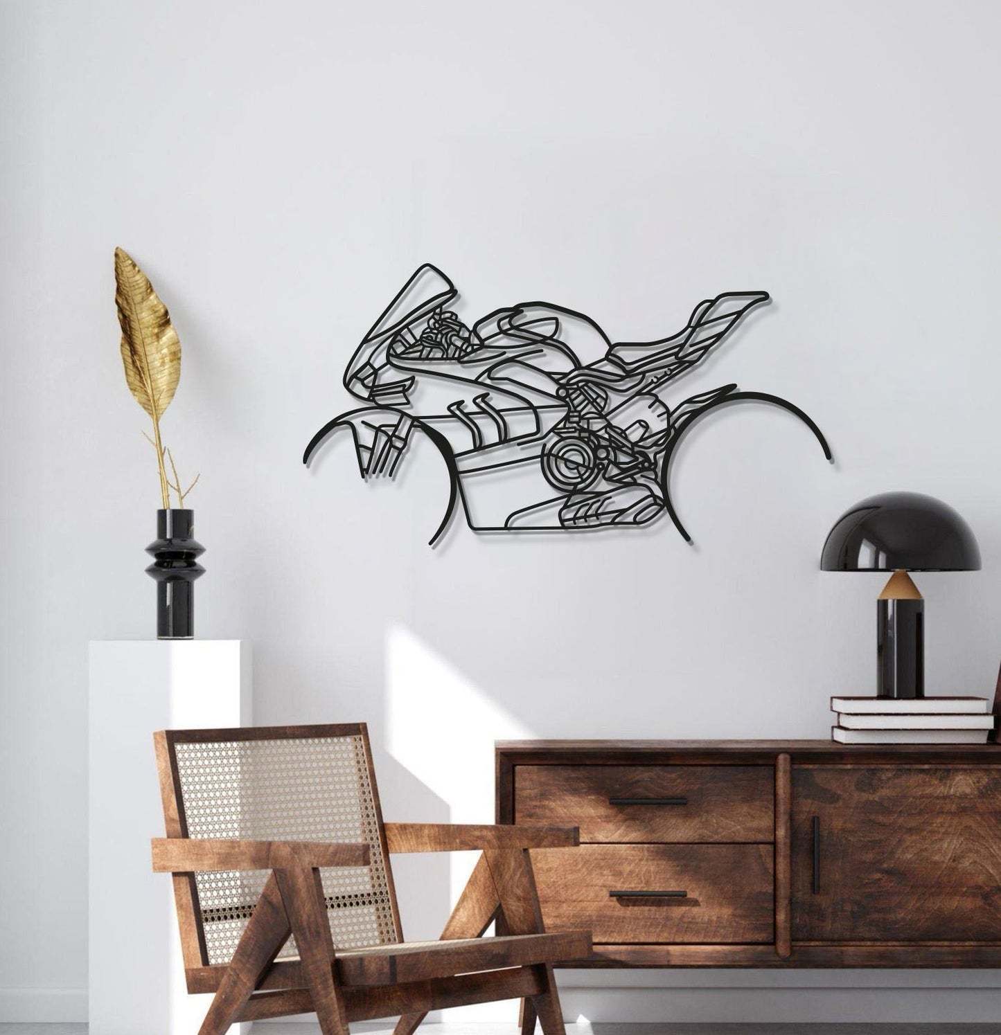 V4SP Metal Motorcycle Wall Art - MT1105 - motorcycle - accessories - iron - horse - accessories