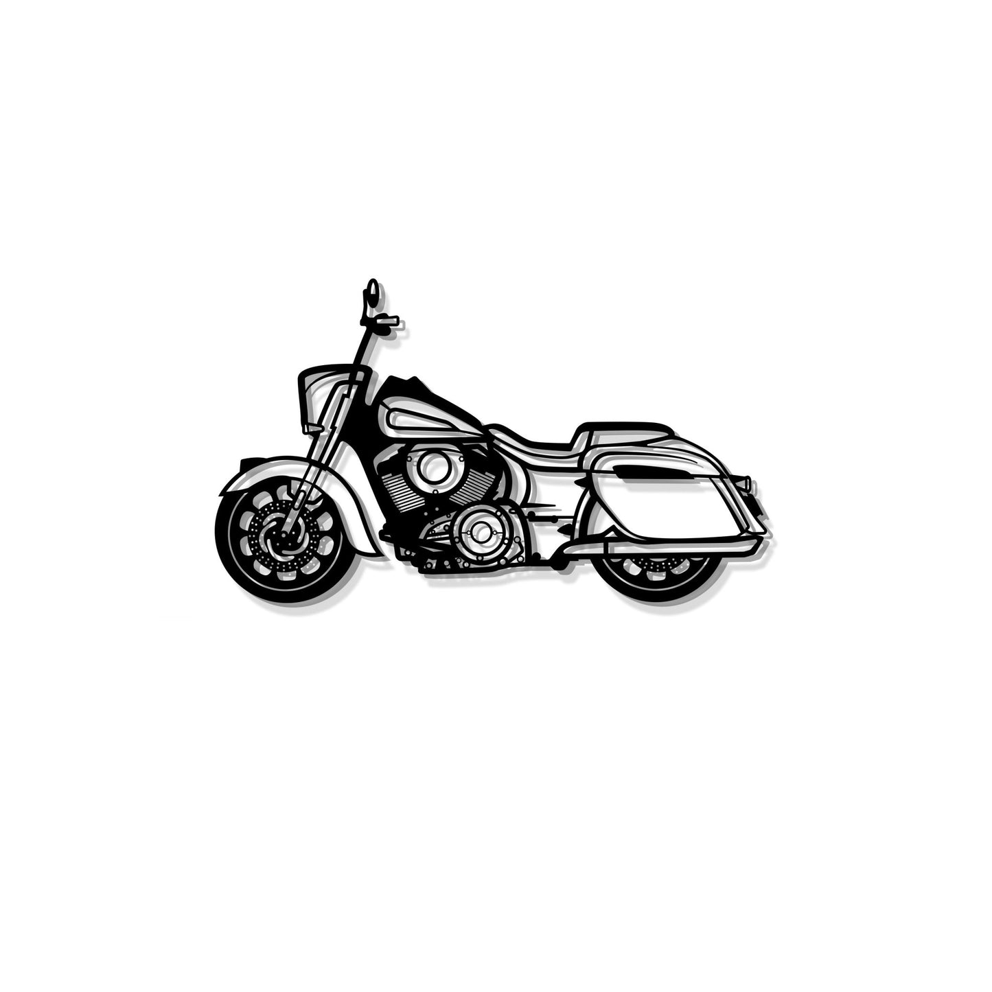 2022 Indian Springfield Dark Horse Metal Motorcycle Wall Art - MT0791 - motorcycle - accessories - iron - horse - accessories