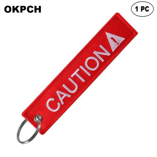 Caution - Motorcycle Keychain - motorcycle - accessories - iron - horse - accessories