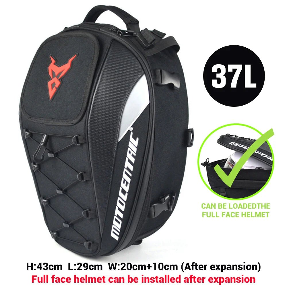 Waterproof motorcycle gear bag for open road travel