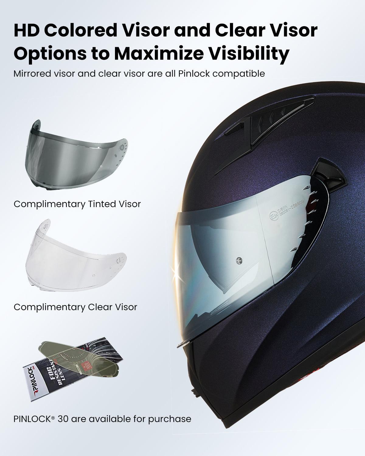 ILM Full Face Motorcycle Helmet Model Z501 - motorcycle - accessories - iron - horse - accessories