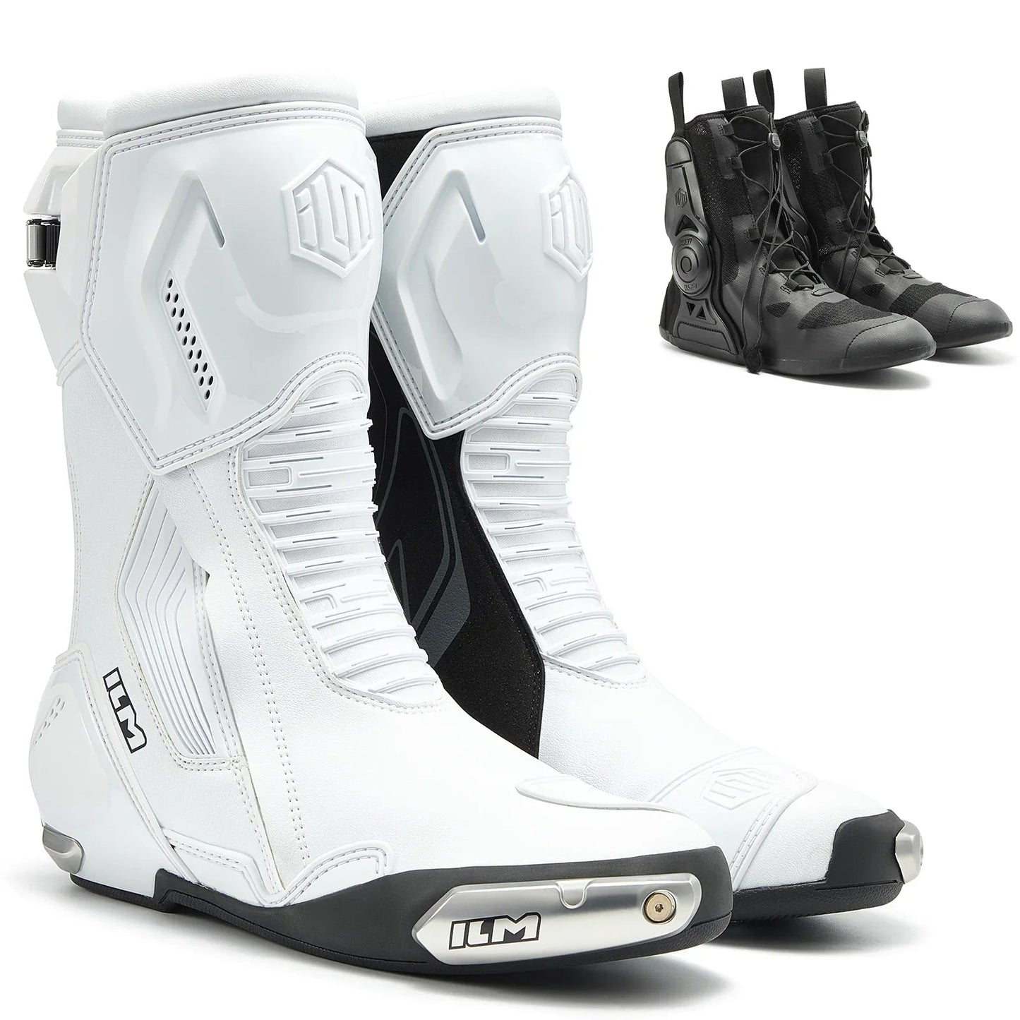 ILM Motorcycle Racing Boots Enhanced Ventilation Anti Slip Street Riding Sport Footwear CE Protective Gear Model BRC1 - motorcycle - accessories - iron - horse - accessories